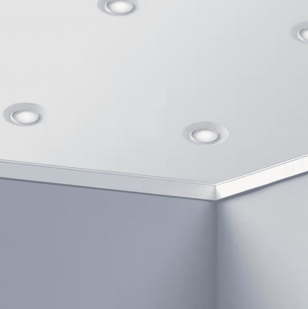 Trans Globe Lighting LED-30021-1 Vanowen Single Light 7-1/2" Wide Integrated LED Outdoor Flush Mount Ceiling Fixture White Outdoor Lighting Ceiling