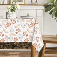 thumbnail image 6 of Fall Tablecloth 60x84 Inch, Thanksgiving Autumn Harvest White Pumpkin Orange Leaf Table Cover for Party Picnic Dinner Decor, 6 of 6