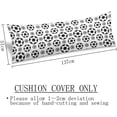 thumbnail image 4 of Soccer Theme Body Pillow Cover Sports Soccer Ball Black and White Throw Pillow Covers Sport Football Long Pillow Case Protector with Zipper Decorative Soft Rectangle Bed Pillowcases for Couch,20"x54", 4 of 5