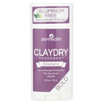 Zion Health Bold, ClayDry Deodorant, Elderberry, 2.8 oz (80 g)