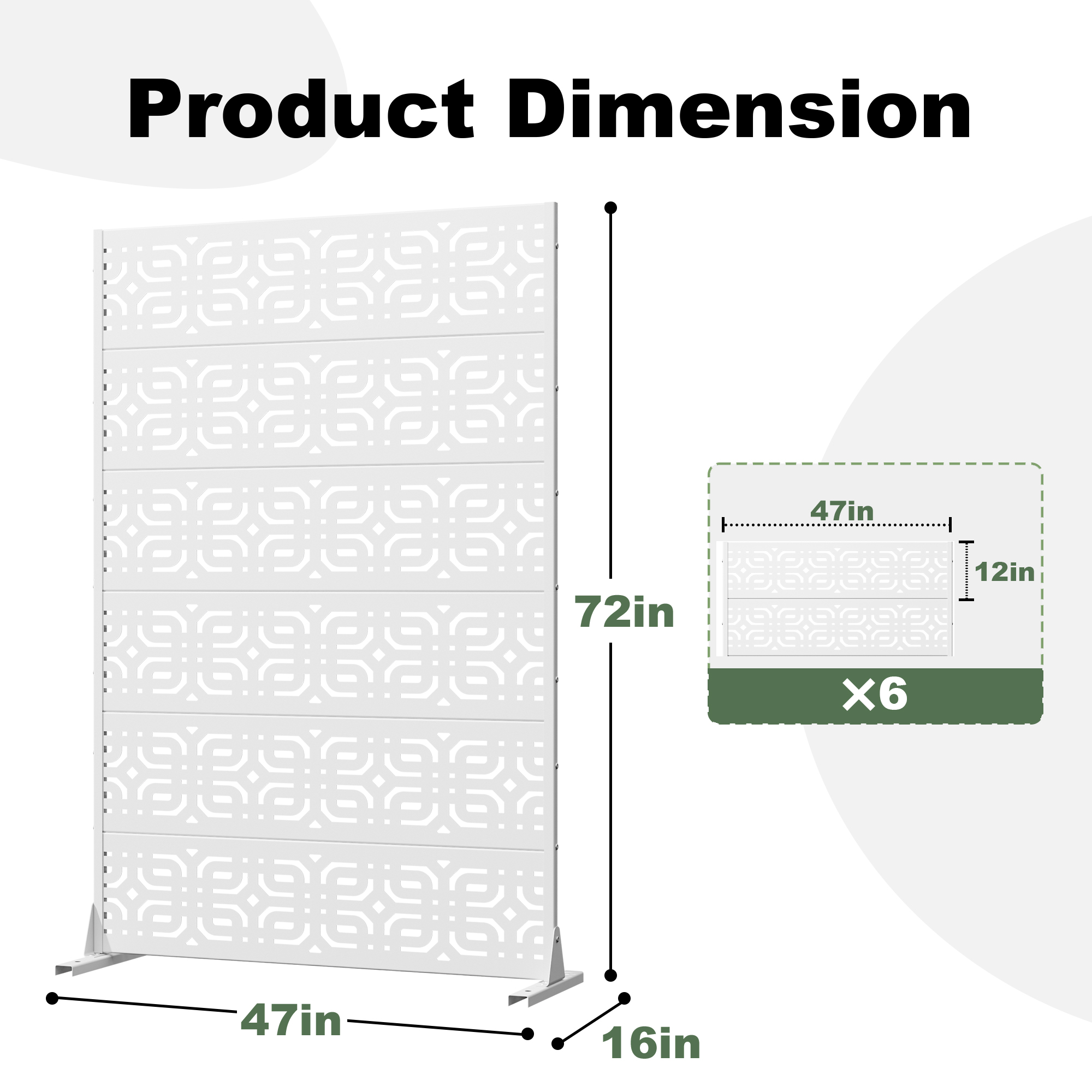 Outdoor Metal Privacy Screen