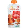 (4 pack) (4 Pack) Happy Baby Baby Food - Organic - Simple Combos - Stage 2 - Pumpkin Apples Peaches and Cinnamon - 3.5 oz - case of 16