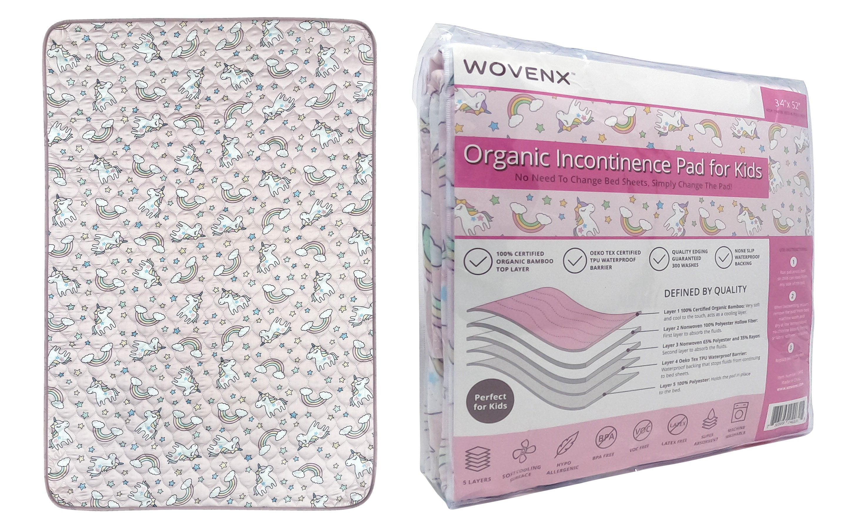 Wovenx Organic Incontinence Pads For