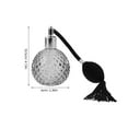 thumbnail image 3 of Frasco atomizador de perfume vintage: Frasco de perfume de vidrio retro de 100 ml con borla y bomba de pera - Atomizador vintage recargable, 3 of 6