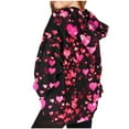 thumbnail image 5 of 2026 Valentine's Day Girls Hoodies Casual Crewneck Sweatshirt Long Sleeve Pullover Tops with Pockets Clothes for Girls Size 3-14, 5 of 6