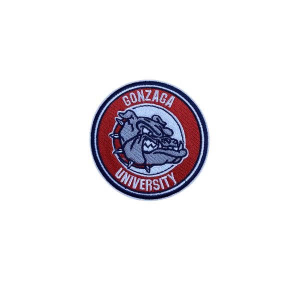 GONZAGA UNIVERSITY BULLDOGS BASKETBALL IRON ON PATCH 3”
