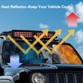 thumbnail image 5 of FUIALDOLG Lion Ice&Fire Windshield Sun Shade, Cute Shade Heat Shield Foldable, Block UV Rays, 52.95x16.14 inch, Compatible with Car SUV Off-road Vehicle, 5 of 7