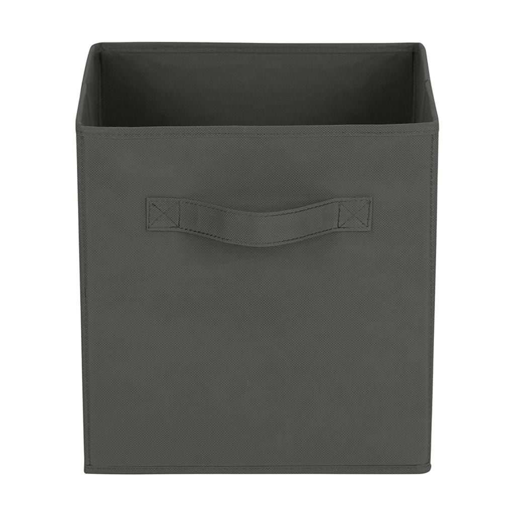 Panier de rangement en tissu Mainstays - Pliable, idéal pour la chambre d'enfant, la salle de jeux, le placard et l'organisation de la maison Taille assemblé : 26.7cmx26.7cmx27.9cm; Plusieurs couleurs en option.