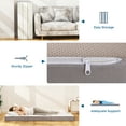 Inofia Memory Foam Folding Mattress, Twin, 75" x 39" x 6"