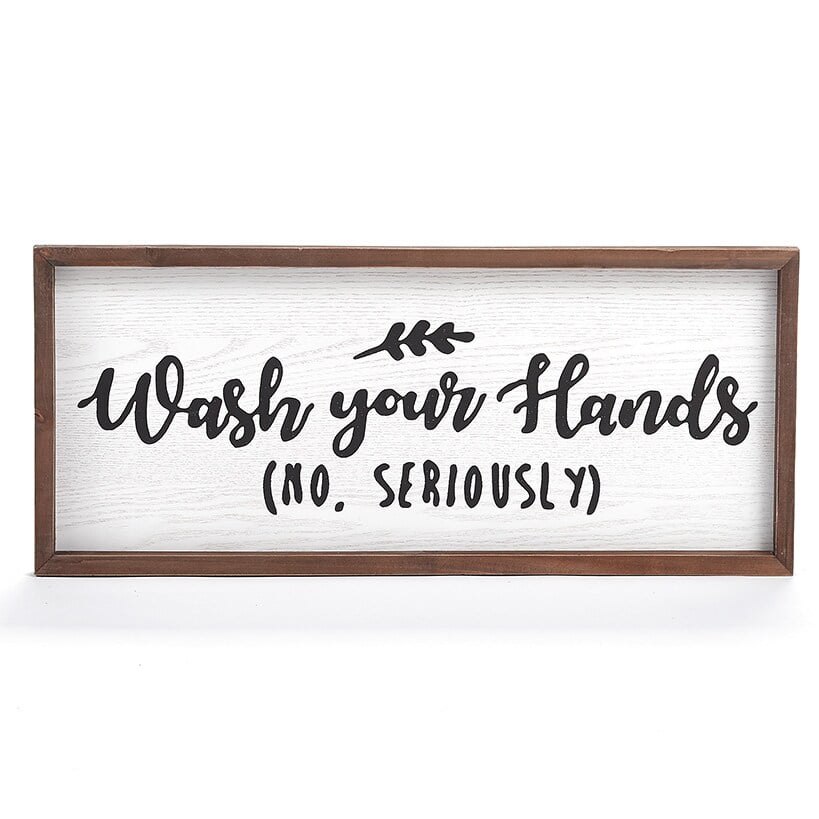 Wash Your Hands Sign – Funny Bathroom Wall Decor Wash Your Hands Sign – Funny Bathroom Wall Decor
