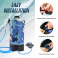 thumbnail image 5 of AFISHTOUR Portable Camping Shower, 2.2 Gallons/10L Solar Shower Bag with Foot Pump for Camping, Beach (Blue), 5 of 10