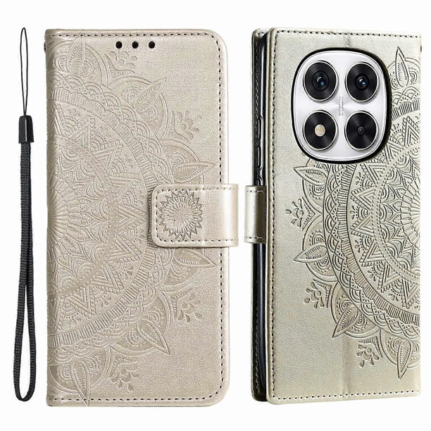 Stand Case for Xiaomi Redmi Note Note 14 Pro 5G 14 Pro 5G Poco X7 5G Imprinted Totem PU Leather Wall