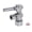 Chrome, variant on Kingston Brass CC53301DL 5/8-Inch O.D. Comp x 3/8-Inch O.D. Comp Quarter-Turn Angle Shut-Off Valve in Polished Chrome