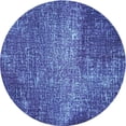 thumbnail image 1 of Ahgly Company Machine Washable Indoor Round Transitional Sky Blue Area Rugs, 6' Round, 1 of 7