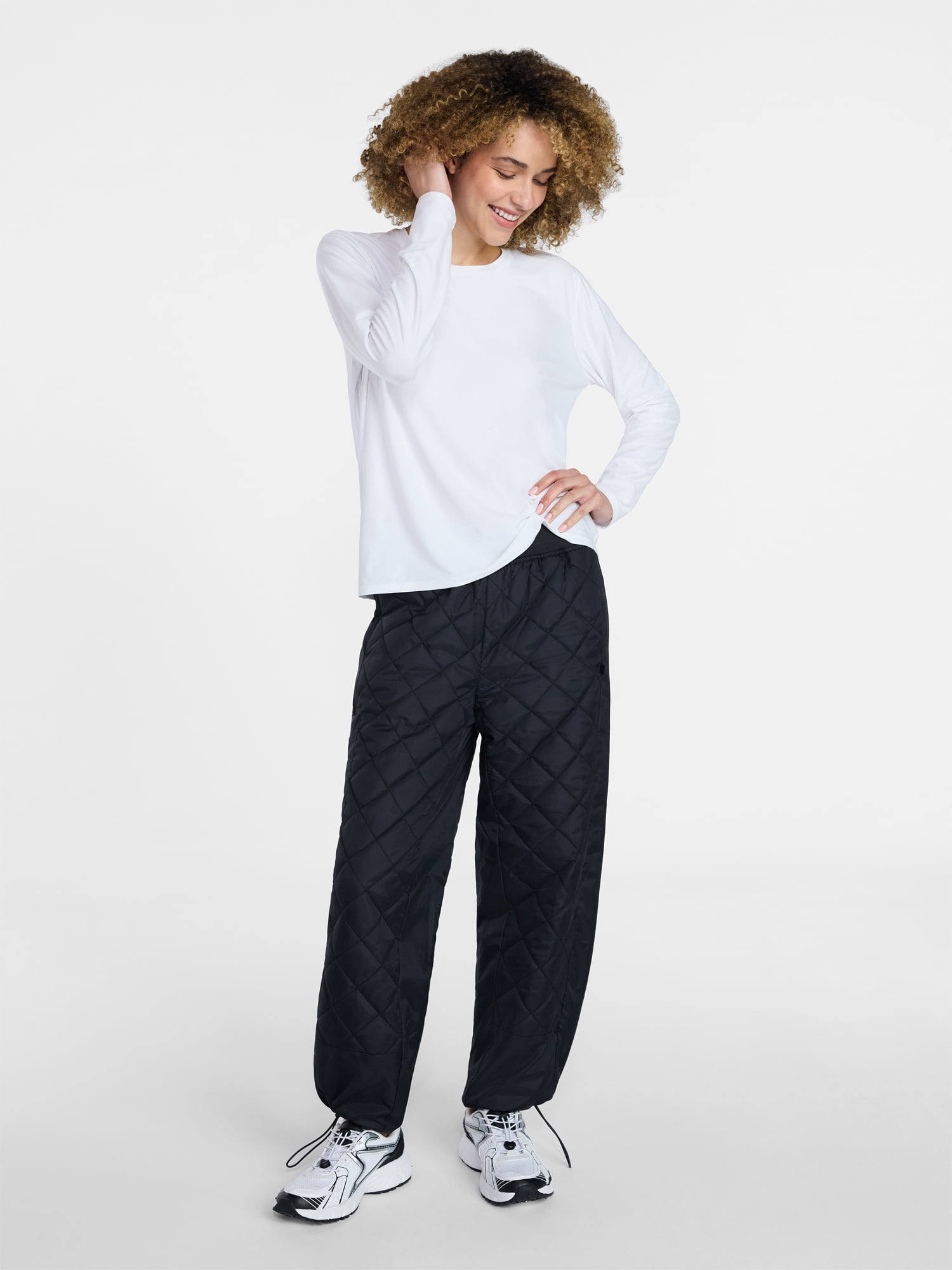 Avia Women's Quilted Hiker Jogger Pants, Sizes XS-XXXL