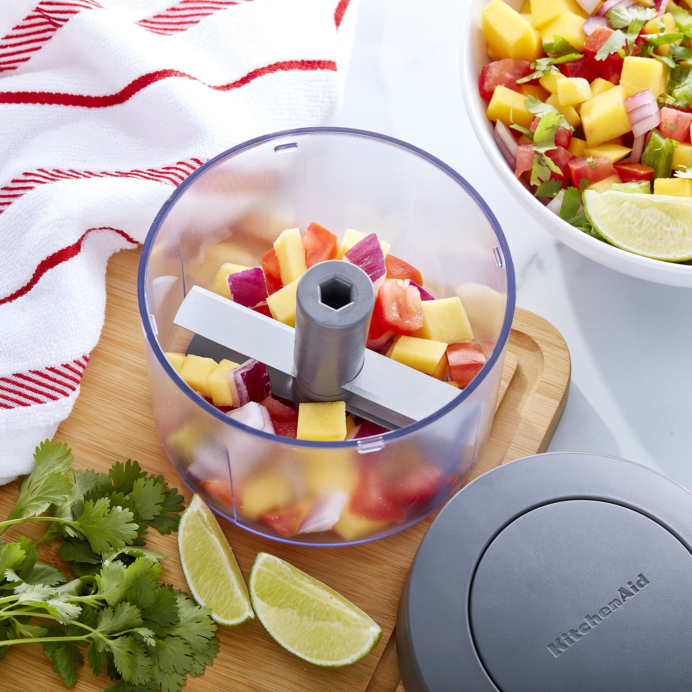 KitchenAid Manual Pull Food Chopper and Processor, Charcoal