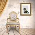 thumbnail image 3 of Fab Funky 26x32 Gold Ornate Wood Framed with Double Matting Museum Art Print Titled - Dandy Meerkat Portrait, 3 of 4