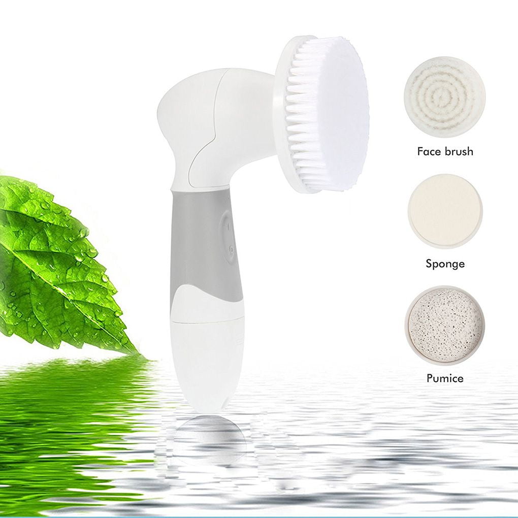 Facial Cleansing Brush, Electric Spin Facial Brush Waterproof Electric Face Scrubber Exfoliating Cleanser Brush for Deep Cleansing, Exfoliating, Removing Blackhead, Massaging - by Viemira
