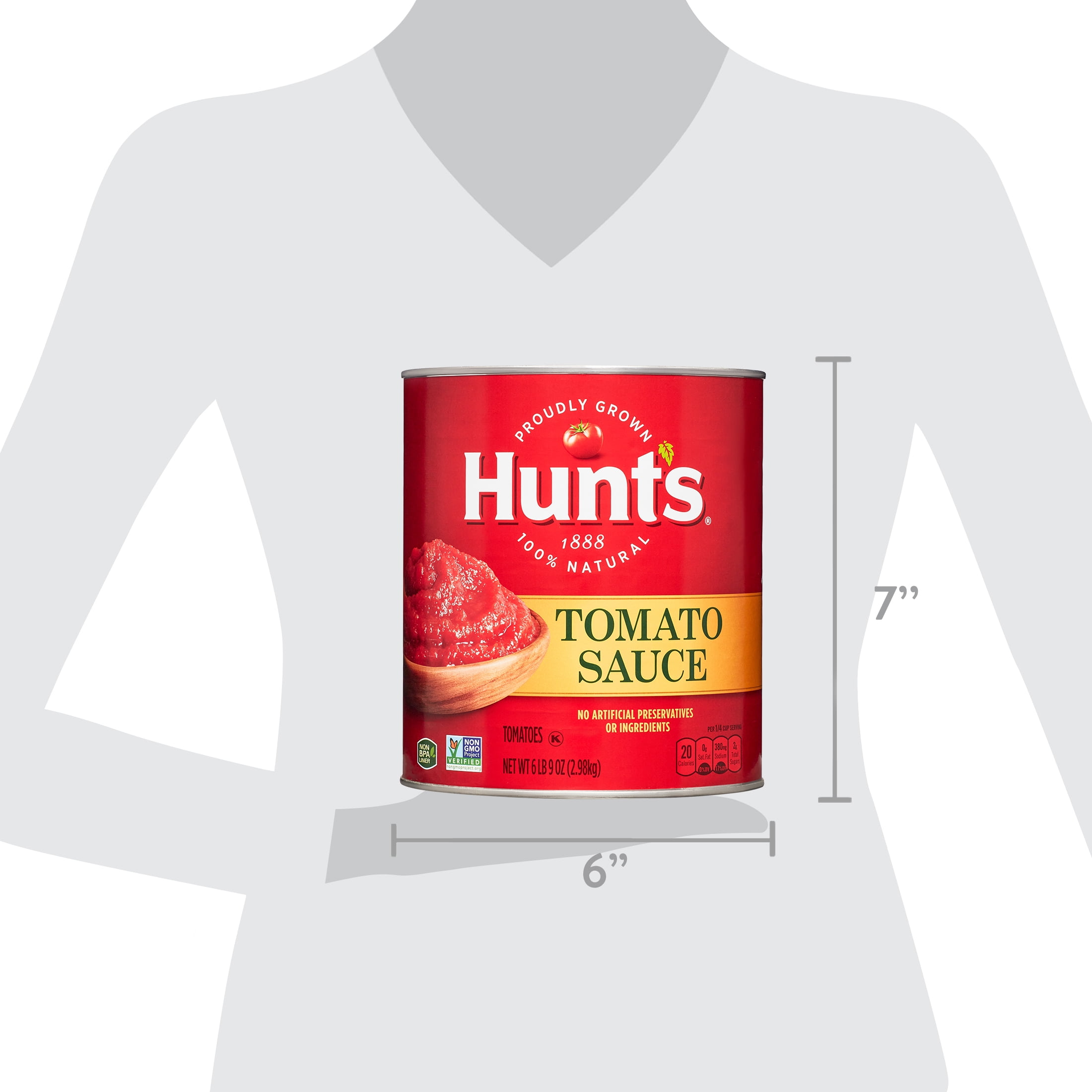 Hunt's Tomato Sauce 100% Natural Tomato Sauce, 105 Oz Can