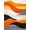 Orange, Pattern 12, variant on ODIKA 4'x6' Machine Washable Non-Slip Area Rug, Abstract Earthy Geometric High Traffic Rug, Beige, 146272