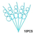 thumbnail image 2 of Crazy Straws,10 Pcs Silly Straws for Kids &Adults,Reusable Plastic Loop Curly Crazy Drinking Straws for Classroom Activities Valentines Day Gift Christmas Birthday Wedding Party Supplies Decoration, 2 of 4