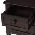 thumbnail image 4 of Console Table with Storage, Rustic 23" Hallway Table, Wood Console Table with 3 Drawers / Shelf, Narrow Sideboard Buffet Cabinet, Console Tables for Living Room Entryway Entrance, Espresso, JA1338, 4 of 9