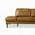 thumbnail image 4 of Modern Leather Sectional Sofa Right Facing (220×80×75cm for Living Room), 4 of 5