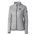 thumbnail image 2 of Women's Cutter & Buck Gray Oregon State Beavers Vault Rainier PrimaLoft Eco Insulated Full-Zip Puffer Jacket, 2 of 3