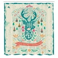 thumbnail image 3 of Ambesonne Deer Shower Curtain, Inspirational Ornaments, 69"Wx84"L, Multicolor, 3 of 5