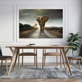 thumbnail image 5 of Single Walking Elephant Poster Decorative Painting Canvas Wall Art Living Room Posters Bedroom Painting,Unframe-style,28×41inch (70×105cm), 5 of 8