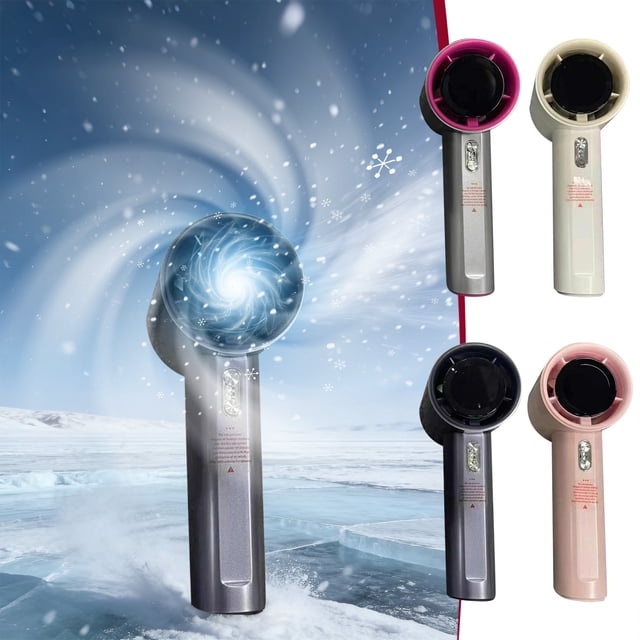 High-Speed Handheld Fan, Usb Rechargeable Portable Cooling Device With Detachable Guard, for Outdoor Travel, A