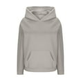 thumbnail image 5 of BLCHUNen Fleece Hoodies for Women Pullover Long Sleeve Tops Workout Sports Gym Active Athletic Casual Sweatshirts with Pocket, 5 of 7