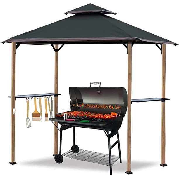 CoastShade 8'x 5' Grill Gazebo Double Tiered Canopy for Patio and