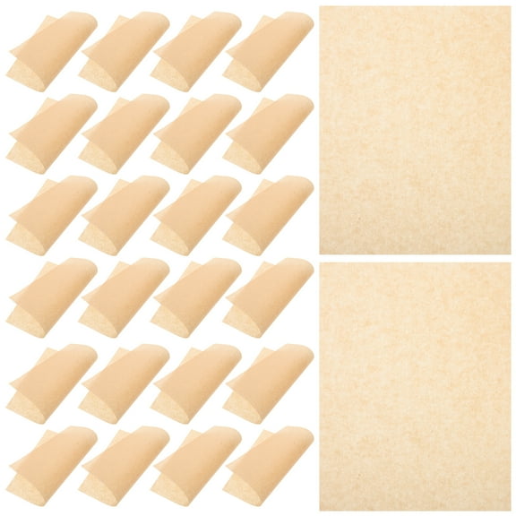 Masteelf 100pcs Oil Proof Food Wrapping Sheets for Fried Chicken, Sandwich, Chips, and Food Packaging Liners