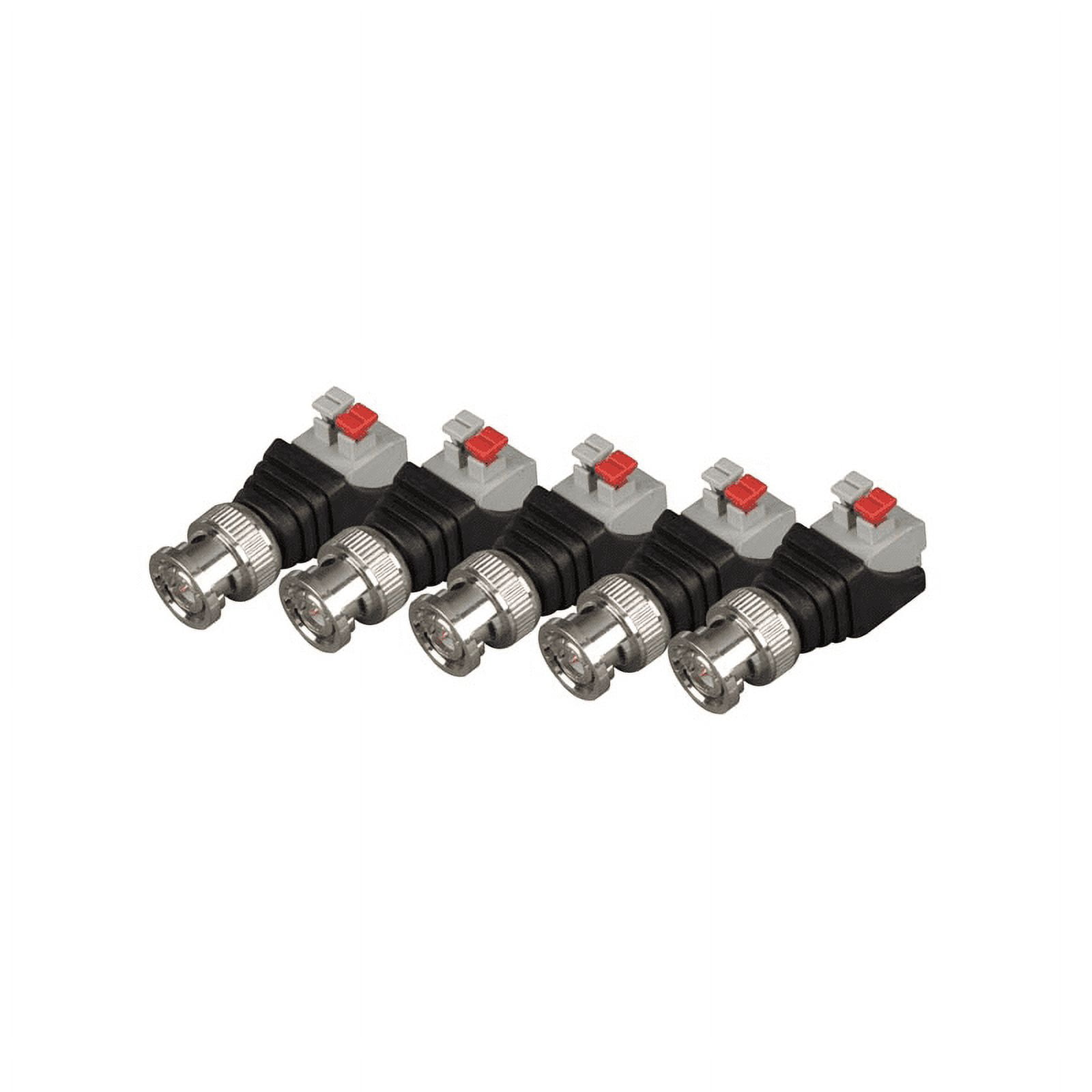 Velleman CV046 BNC Male to 2P Spring Terminal, Pack of 5 pcs
