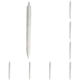 thumbnail image 4 of 10 Pcs Retractable Gel Pens,0.5Mm Fine Point Black Gel Ink Pens,Smooth Writing Pens with Silicone Grip,Retractable Black Pen with Portable Pen Clip,Click Pens for Journaling,Note Taking,White, 4 of 7