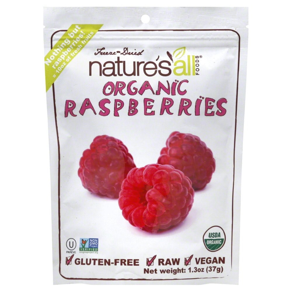 Natierra Freeze Dried Raspberries, 1.3 Oz