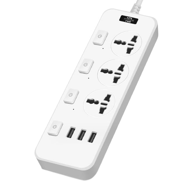 Usb Intelligent Independent Toggle Wiring Socket Universal Hole Household Office Dormitory Tourism Multifunctional Socket