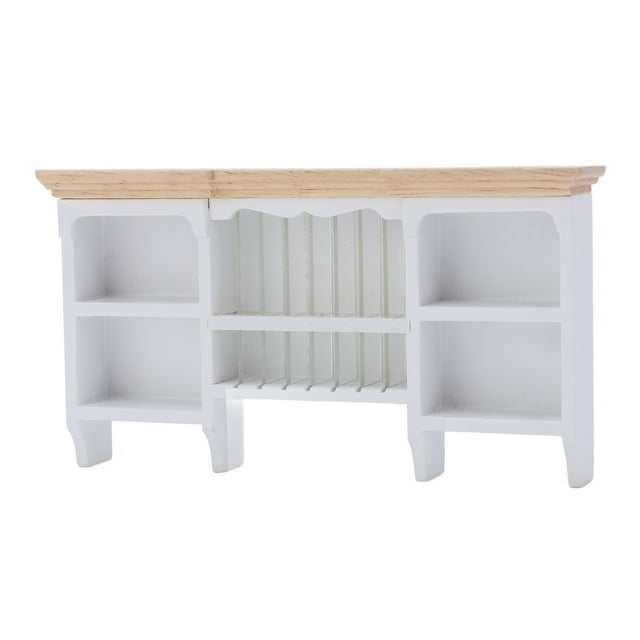Armoire de Rangement pour Miniatures 1/12, Étagère Mini Maison de Poupée Meubles de Maison de Poupée Murale Étagère Mini Peinte à la Main
