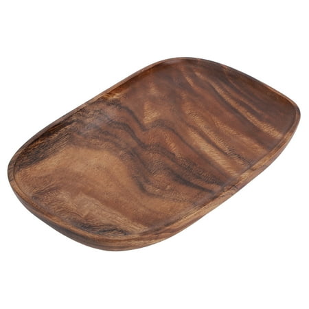 

ESTINK Easy To Clean Serving Tray Wood Plate Restaurant Kitchen For Cafe Home