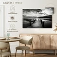 thumbnail image 5 of Elephant Stock Evening Dock Wall Art - Horizontal Canvas Wall Art - Living Room Wall Decor - Nautical Canvas - Black And Gray Decor By Mike Calascibetta - 39" x 26", 5 of 8