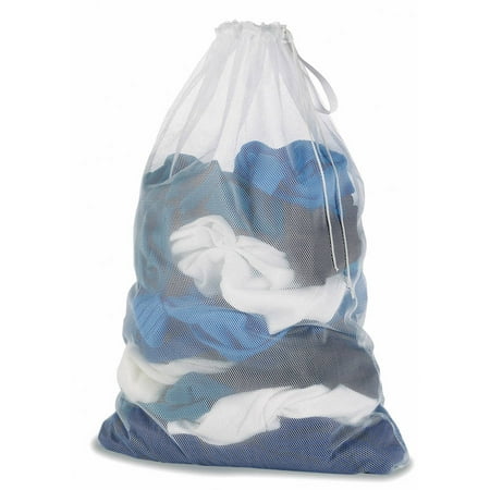 Whitmor 6154-111 White Mesh Laundry Bag