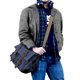 thumbnail image 2 of Bolsa Mensajera S-ZONE Vintage Lona Para Cámara Dslr -azul, 2 of 4