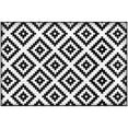 thumbnail image 1 of Outdoor Plastic Straw Rug, Indoor Outdoor Rugs,Outdoor Rug Mats, Waterproof Outdoor Mat, Reversible Patio Rug for Camping, RV, Porch, Deck, Balcony, Backyard, Black and White Rug, Outdoor Carpet, 1 of 3