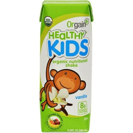 Orgain Organic Nutrition Shake - Vanilla Kids - 8.25 Fl Oz - Pack of