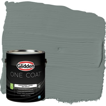 Glidden One Coat Interior Paint and Primer Thunderbolt , Flat, 1 Gallon