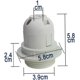 thumbnail image 3 of Sostenedor de bulbo para E27 bombilla práctico adaptador de pantalla de plástico dksfjkl, 3 of 5