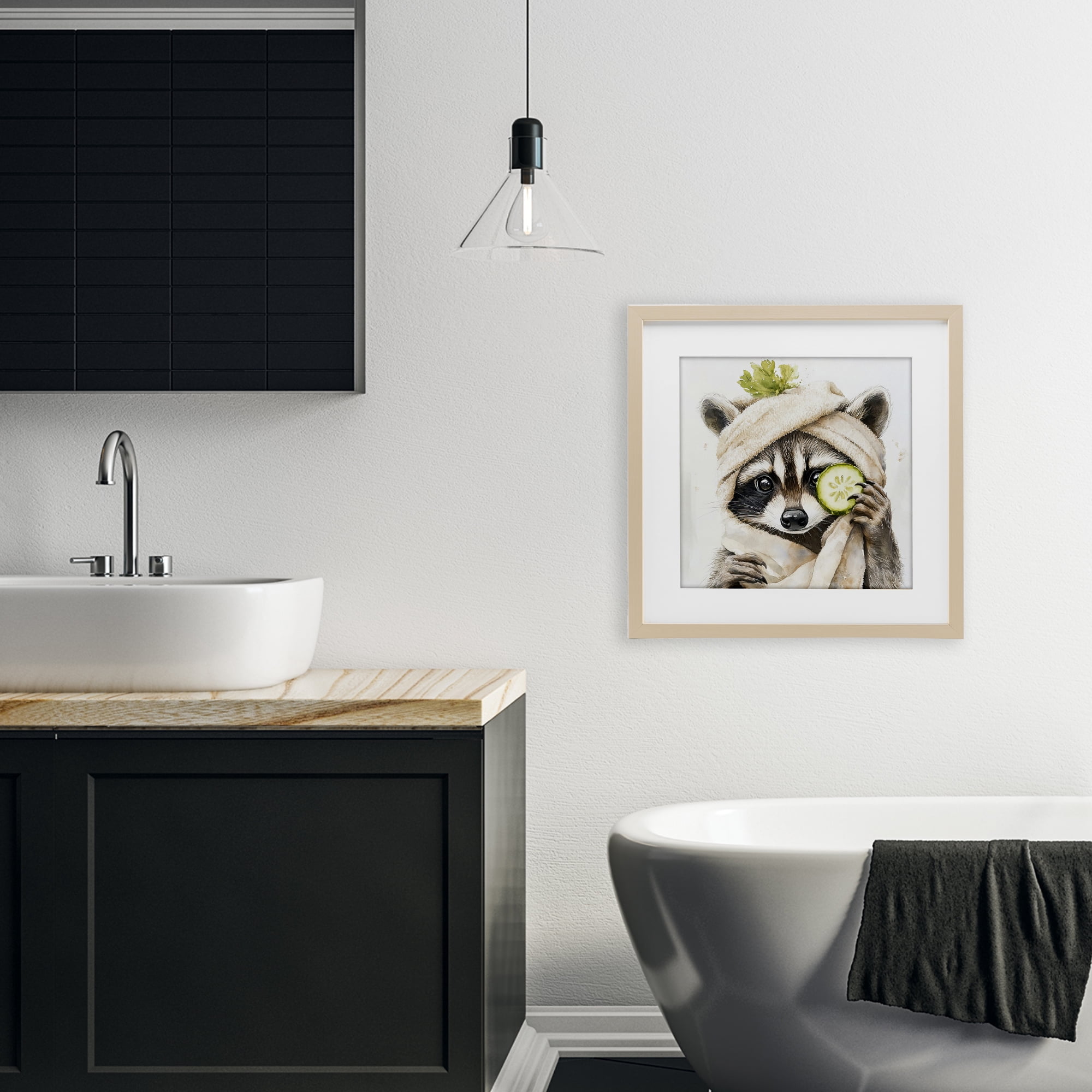 Stupell Industries Time To Depuff Self Care Birch Framed Print Under Glass, design by Tina LeCour