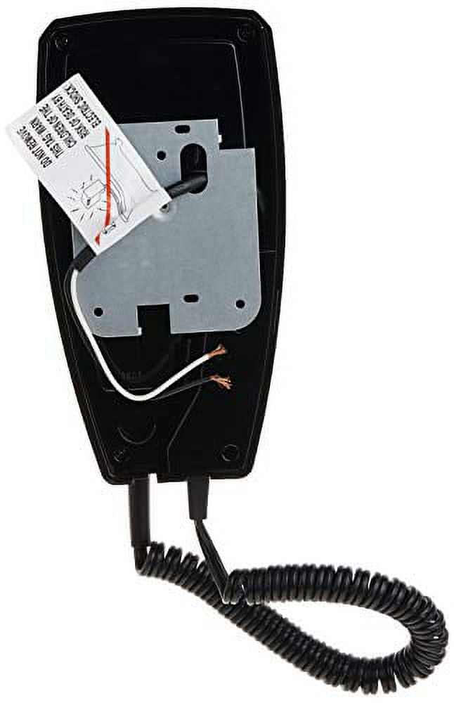 Jerdon 1600W Wall Mount Hair Dryer, 2 Speeds, 2 Heat Settings, LED Night Light, Black, Direct Wire-Model JWM8CBD