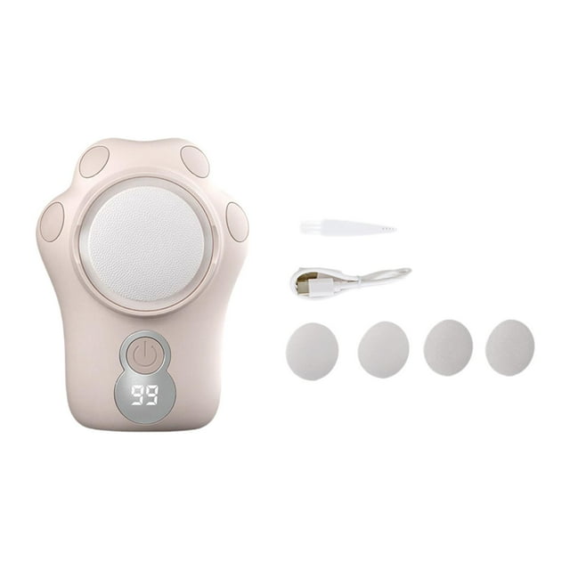 lionlar Callus Remover for Feet Compact Manicure Scrubber for Travel Beauty Personal Pink